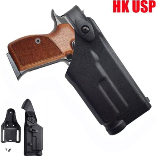 Outdoor Hunting Handgun HK USP Compact Gun Holster Army Tactical Right Hand USP Pistol Quick Drop Waist Holster With Flashlight