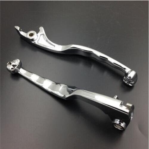 Pair Skull Brake Clutch Levers for Suzuki Marauder Volusia Voulevard Boulevard C50 M50 VS VZ 800