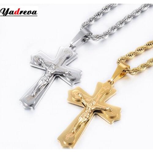 Hot Sale Stainless Steel Pendant Fashion Cross Men And Women Jewelry Can Be Wholesale
