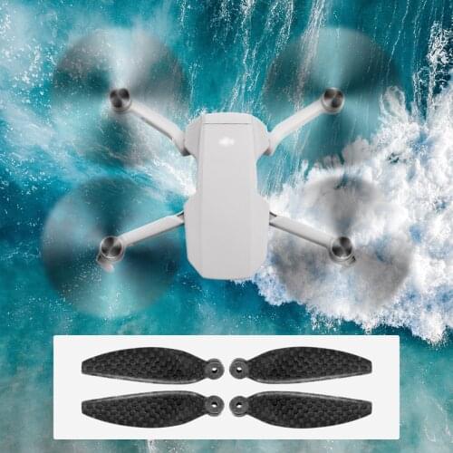 Carbon Fiber Propellers Blade Low Noise and Quick-Release for DJI Mavic Mini / Mini 2 Drone Replacement Accessory (1 pair)