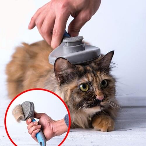 TFlag Innovate Pet Cat Hair Removal Brush CombPet Grooming Tools Hair Shedding Trimmer Comb for Cats
