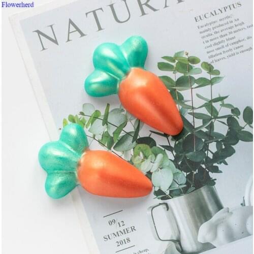 6 Cavities Carrot Shape Handmade Soap Silicone Mold 3d Candle Mold Fondant Cake Mold DIY Chocolate Biscuit Mold Cake Decorations