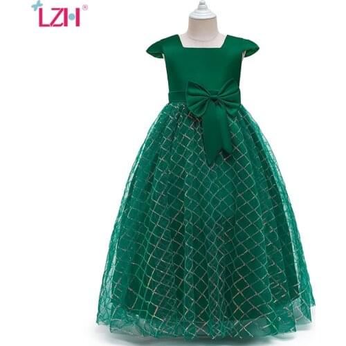 LZH Wedding Dress 2021 Christmas Evening Dresses For Girls Bridesmaid Dresses Birthday Party Graduation Ceremony Clothes For Kid