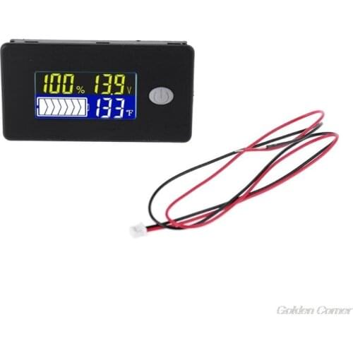 Univerisal Battery Capacity Indicator 12V 24V 36V 48V 60V 72V 10-100V Li-ion Lifepo4 Lead acid Battery Monitor M02 21 Dropship