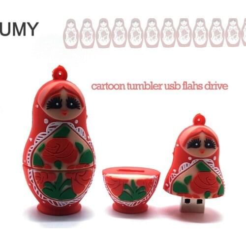 USB stick pendrive cartoon usb flash drive 4GB 8GB 16GB 32GB 64GB cute tumbler memory stick mini computer gift pen drive