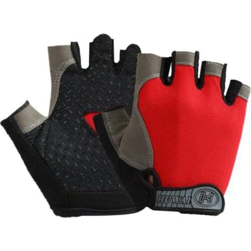 Cycling Half-Finger Gloves Anti Slip Outdoor Sport Sun Protection Cycling Gloves Breathable Mesh FabricSport Bicycle Accessories