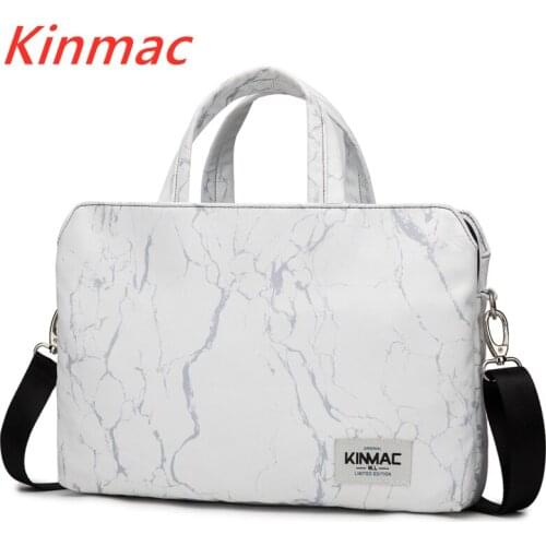 Kinmac Brand Waterproof Messenger Laptop Bag 13,14,15,15.6 inch, White Marble Case For MacBook Air Pro13.3,15.4 Dropship V120