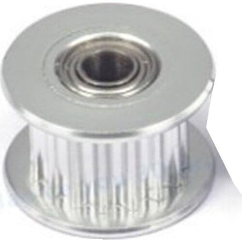 1pc 2GT 20 Teeth Synchronous Wheel Idler Pulley with Bearing, Bore 3mm 5mm, For GT2 Timing Belt Width 6MM 20teeth 20T