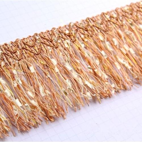 12M/Lot 9CM Width Curtain Lace Accessories Red Flag Yarn Lace Tassel Fringe Trim Ribbon DIY Sewing Sofa Valance Home Decor