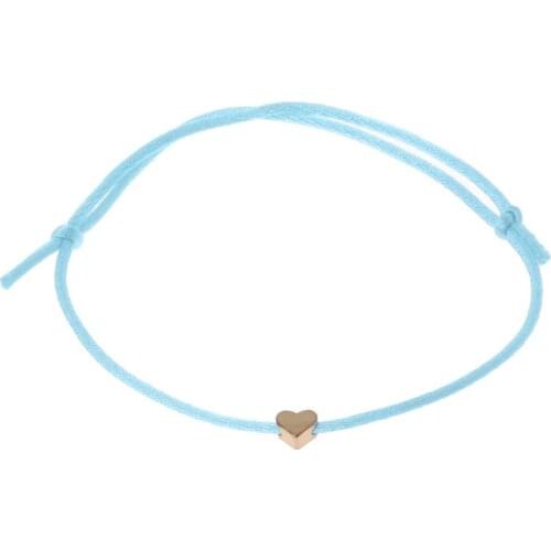 Lucky Kabbalah Heart Charm Weave Red String Heart Bracelet Friendship Jewelry Y1UA