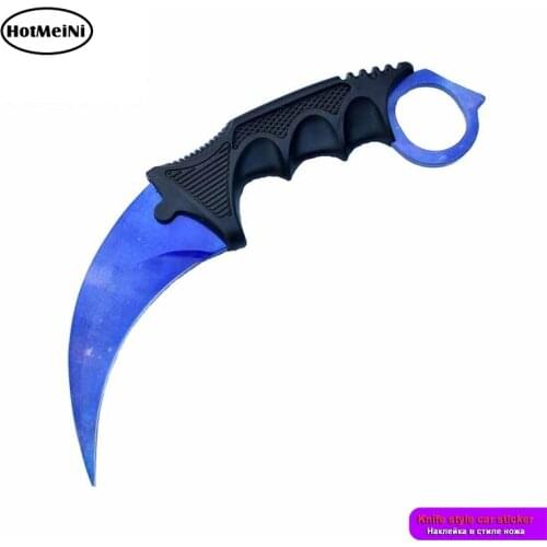 HotMeiNi 13cm Car Stickers for Doppler Knife CS GO Personality Waterproof Decals Laptop Motorcycle Trunk Windows Car Wrap