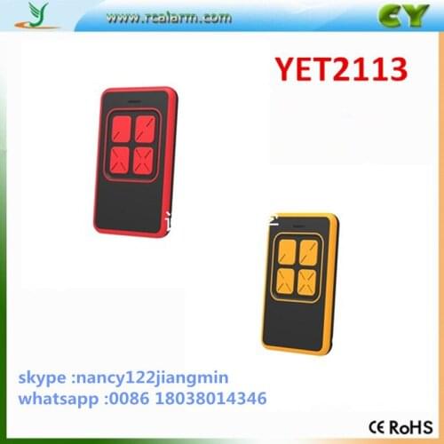 DHL free shipping cost !!! 100pcs duplicate 433.92mhz 4 button new design remote control for garage door