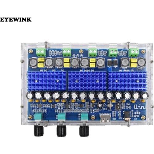 Bluetooth 5.0 TPA3116D2 4 Channel 50Wx2+100Wx2 Digital power amplifier board Stereo Dual Bass Subwoofer AMP home theater XH-A310