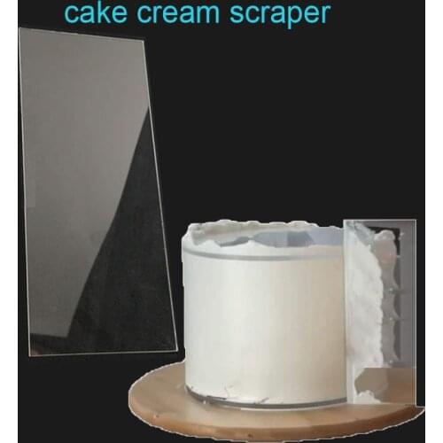 DIY Kitchen cakeboard Cake Tool Acrylic Cake Scraper Smoother Adjustable Fondant Spatulas Cake Edge Smoother Cream Decorating