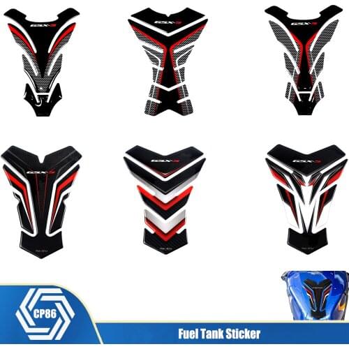 For SUZUKI GSX-S GSXS 750 1000 1000F Carbon Fiber 3D Motorcycle Sticker Gas Fuel Oil Tank Pad Protective Case