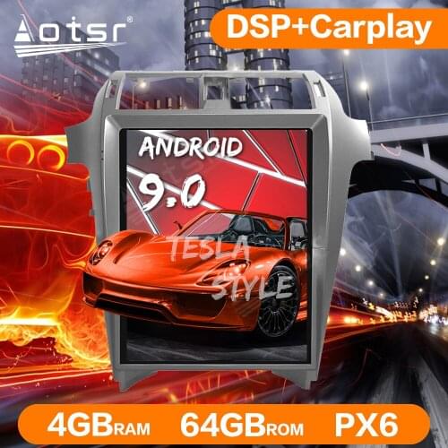 For Lexus GX460 GX400 2010-2016 Tesla Style Android 9.0 4G 64GB PX6 Car Radio Audio GPS Navigation Auto Stereo Head Unit DSP HD