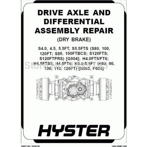 Hyster Class 5 Internal Combustion Engine Trucks - Pneumatic Tire Repair Manuals 2013 (HTML+PDF)