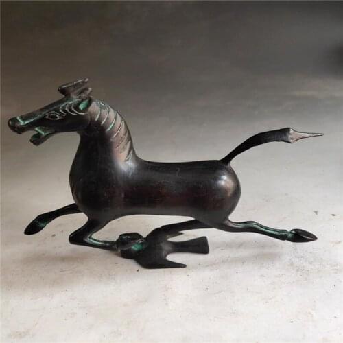 China antique (bronze horse stepping on flying swallow) decoration collection