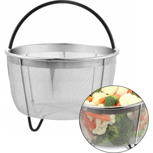 Pressure Cookers Steamer Basket Stainless Steel Mesh Strainer Steam Egg Meat Veggie Insert Steaming Tool