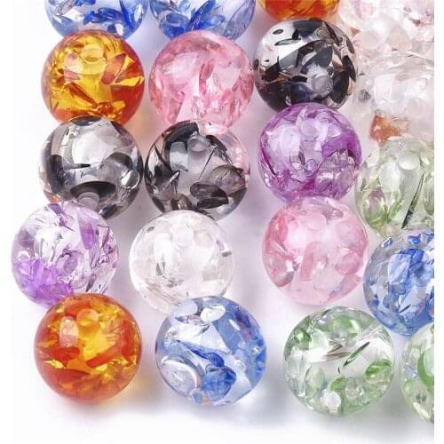 Mixed Color Round Resin Beads Loose Spacer Beads for Jewelry Making DIY Accessories Findings 6 8 10 12 16mm