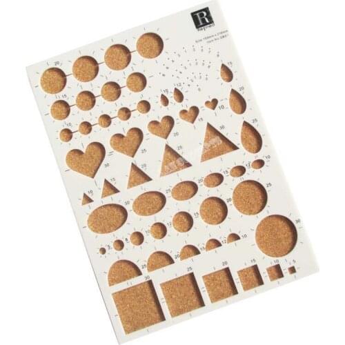 Quilling Template Pattern Board with cork underlay for DIY Craft Paper Strips Decorative Design free shipping
