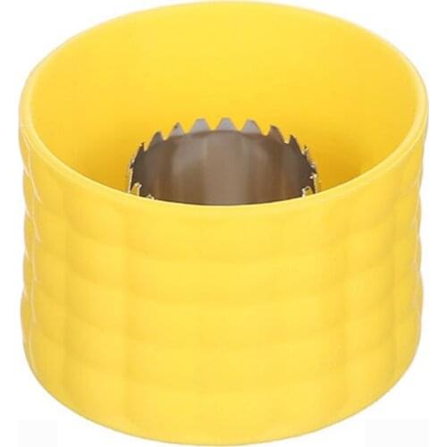 Peeler Corn Shaver For Kitchen Manual Stainless Steel Easy To Clean Plastic Convenient Cooking Tools Portable Durable Yellow