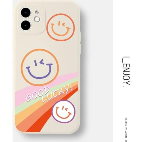 Official Original Soft Silicone Case for Apple iPhone 11 12 Pro MAX SE 2020 XR XS X 6 6s 7 8 Plus Shockproof Cute Phone Cover