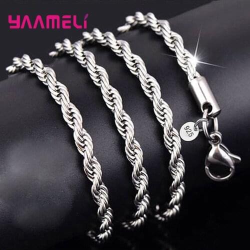 Best Sell Europe America Styles Exquisite 925 Sterling Silver Popcorn Chain Necklace For Women Birthday Gifts Jewelry Wholesale