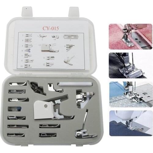 #cy-015 Sewing Machine Presser Foot Pedal Sewing Machine Braiding Blind Stitch Darnign Presser Foot set kit 5BB5089