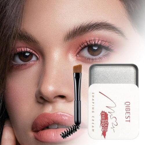 Brows Enhancers Waterproof Non Caking Transparent Cosmetics Cream Styling Pomade Eyebrow Soap Kit for Girl