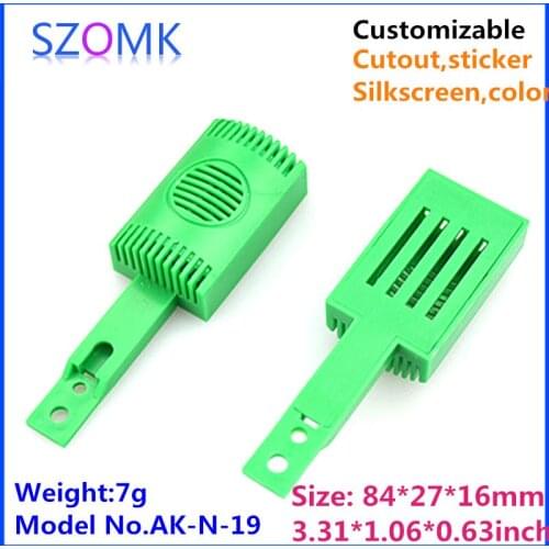 Szomk diy plastic box enclosure electronics humidity sensor box (10 pcs) 84*27*16mm small plastic project box electronic case
