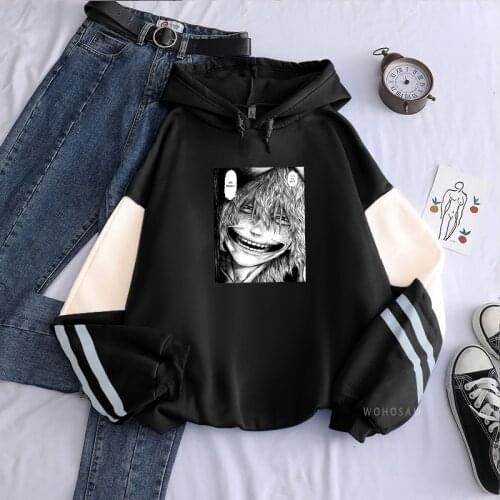 Anime My Hero Academia Harajuku Shigaraki Tomura Manga Hoodies Unisex Horror Cartoon Graphics Oversized Long Sleeve Sweatshirt