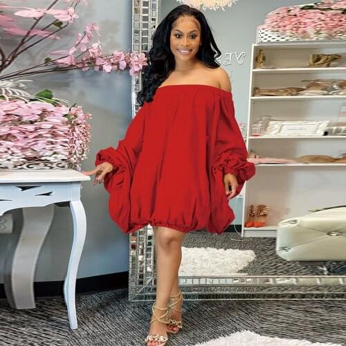 Off The Shoulder Hipster Women Mini Dress Streetwear Slash Neck Batwing Full Sleeve Vestidos Early Autumn Draped Backless Dress