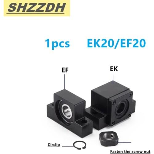 1pcs EK20/EF20 SFU2504/2505/2510/ Ball screw bracket EK20EF20 for 25mm ball screw end bracket cnc parts