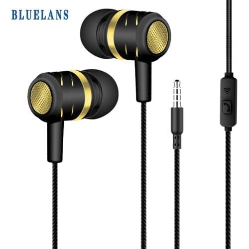 3.5mm Universal Wired Music Headsets Earbuds Earphone Stereo Gaming Earphones With Micphone For iPhone Xiaomi Huawei Samsung