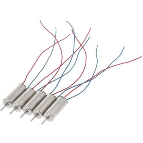 5Pcs/Set 3.7V Long Shaft 615 DC Motor Micro High Speed Toy Model Motors Hollow Cup