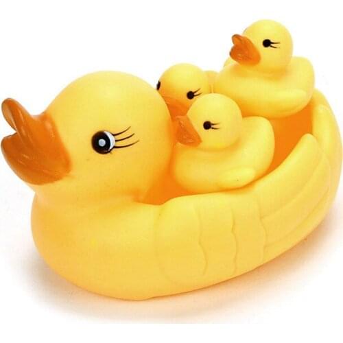 5pcs/lot Shower Toys Duck Plastic Duckie Baby 5-7 Years One Dozen Gift Toy Squeezing Call Rubber Ducky Birthday Favors Juguete