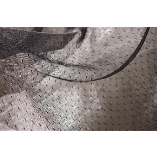 Black Lace Fabrics, dots Gauze , wedding Mesh. tulle lace fabric with polka dots