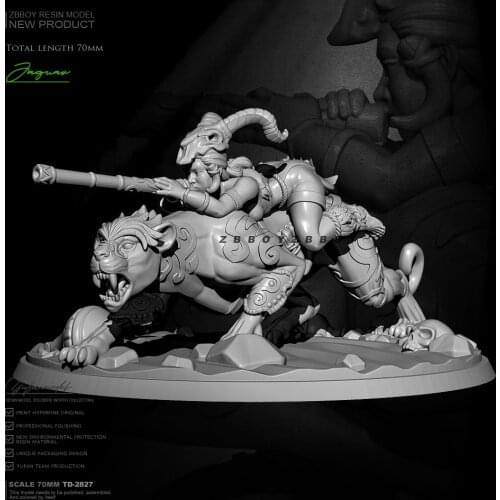 75mm 1/24 Resin model kits figure beauty colorless and self-assembled TD-2827