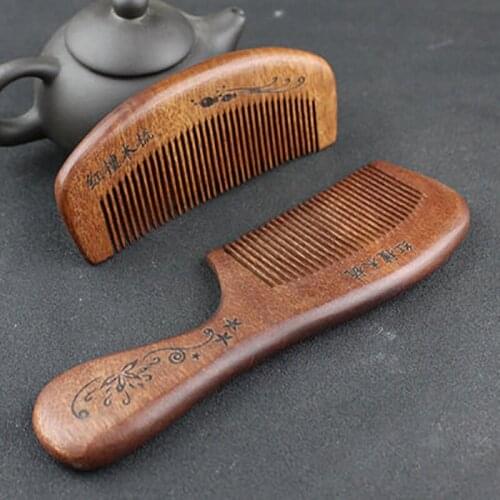 Free shipping red wingceltis wooden comb type month close tine wooden comb sandalwood hair combed the friend family small gifts