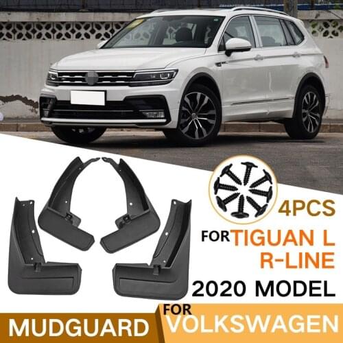 4 PCS Mudflap For Volkswagen VW Tiguan L R-Line 2020 Front Rear Car Fender Mud Flaps Guard Splash Flap Mudguards Accessories
