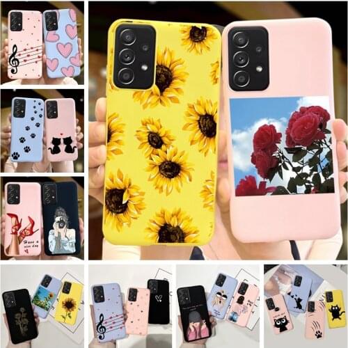 Phone Case For Samsung Galaxy A52 5G Case Silicone Printed TPU Back Cover On For Galaxy A52 A 52 a52 SM-A526B SM-A525F Soft Case