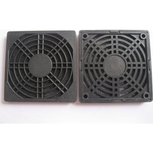 2 pcs Black Dustproof Dust Filter Used for 90x90mm DC Fan