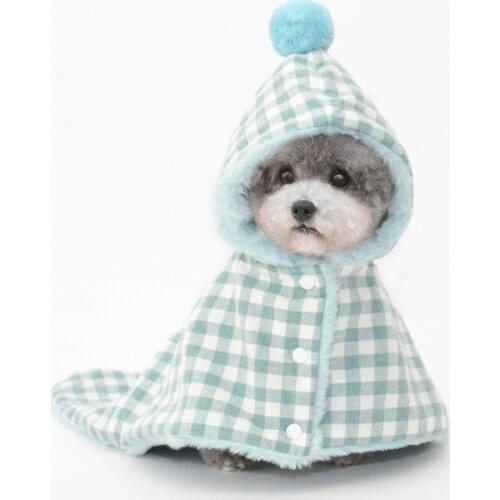 Fleece Dog Hoodies Clothes Winter Warm Solid Dog Long Neck Collar Coat Adjustable Four-legged Sweater Pet Puppy Overalls Jacket
