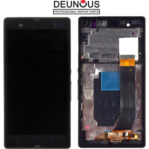 ORIGINAL Display For SONY Xperia Z LCD Touch Screen With Frame For SONY Xperia Z Display Replacment L36H C6603 C6602 C6606