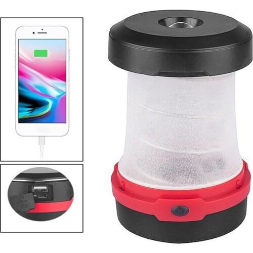 Portable Solar Camping Tent Light Lamp Lantern Flashlight Retractable Emergency Outdoor Hiking Light Lantern