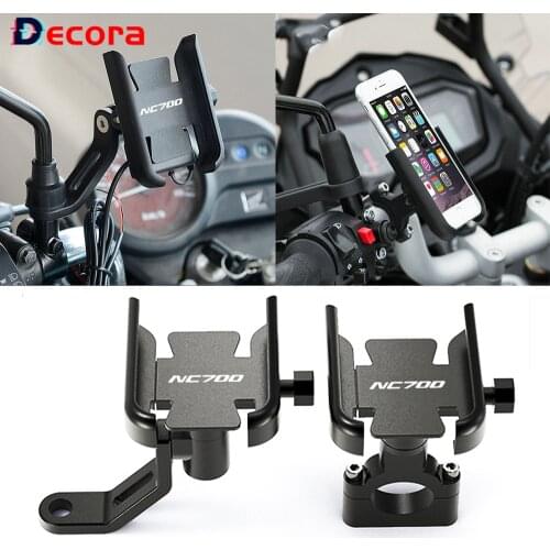 Rotable Motorcycle Handlebar Mobile Phone Holder GPS Stand Bracket Plate For Honda NC700 S/X 2012 2013 NC 700 700S 700X NC700S/X