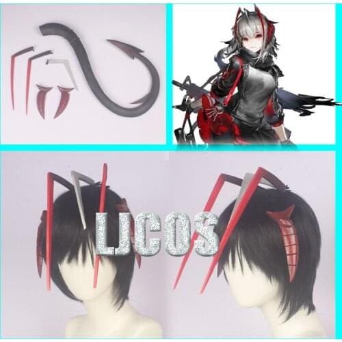 Anime Arknights W Hair Clip headband Cosplay Costume Men Women Student Horn Barrettes Hair Accessories