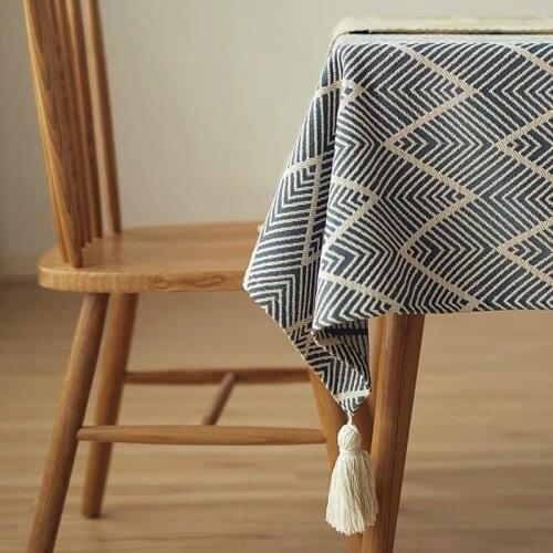 Microfine Table Cloth Rectangle Dining Table Cloth Modern Home Table Cloth Rectangular Polyester / Cotton Japanese-style