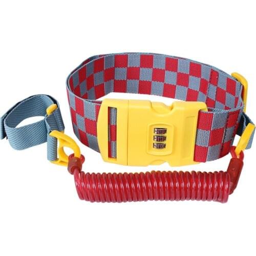 Toddler Baby Kids Safety Harness Child Leash Anti Lost Wrist Link Traction Rope belt Password lock